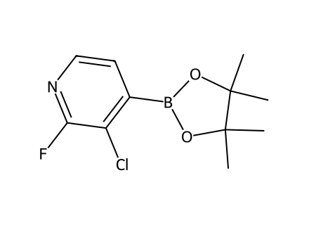 3-Chloro-2-fluoropyridine-4-boronic acid pinacol ester molecular structure