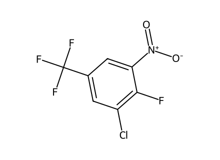 3-Chloro-4-fluoro-5-nitrobenzotrifluoride molecular structure