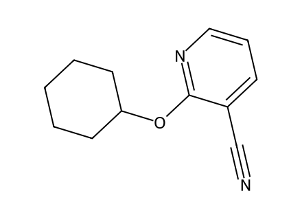 3-cyano-2-cyclohexyloxypyridine-97 molecular structure