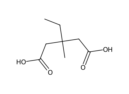 3-Ethyl-3-Methylglutaric Acid molecular structure