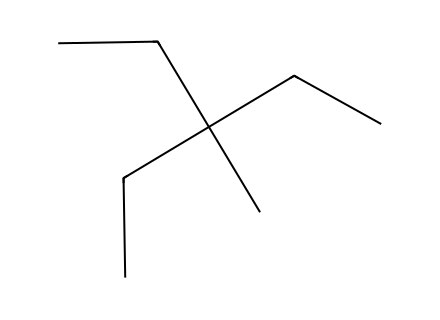 3-ethyl-3-methylpentane molecular structure