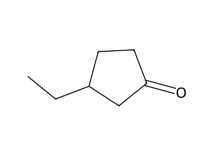 3-Ethylcyclopentanone structural formula
