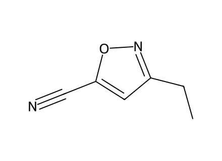 3-Ethylisoxazole-5-carbonitrile molecular structure