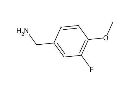 3-Fluoro-4-methoxybenzylamine molecular structure