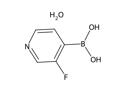 3-Fluoro-4-pyridineboronic acid hydrate molecular structure