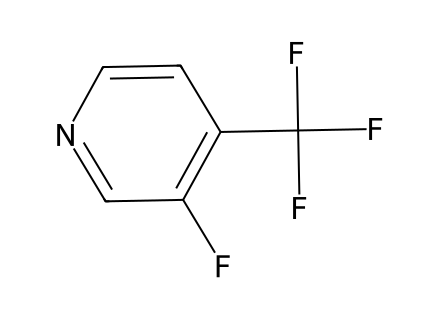 3-Fluoro-4-(trifluoromethyl)pyridine molecular structure