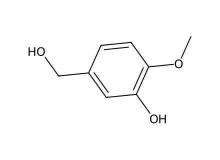 3-Hydroxy-4-Methoxybenzyl Alcohol molecular structure