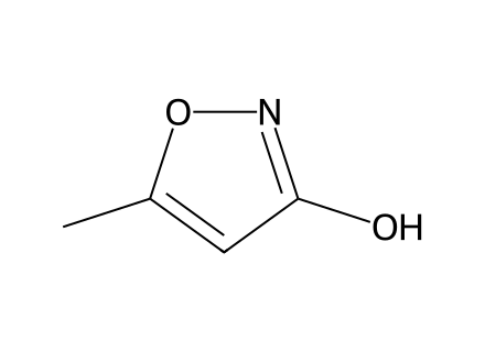 3-hydroxy-5-methylisoxazole molecular structure