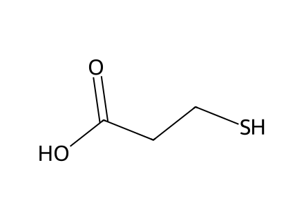 3-Mercaptopropionic Acid molecular structure
