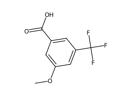 3-Methoxy-5-(trifluoromethyl)benzoic acid, JRD molecular structure