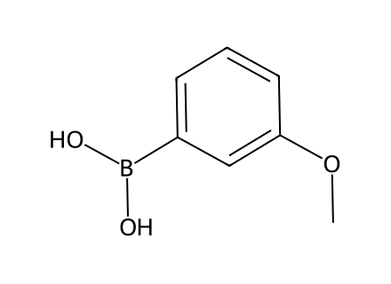 3-Methoxybenzeneboronic acid molecular structure