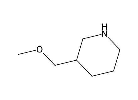 3-Methoxymethyl-piperidine molecular structure
