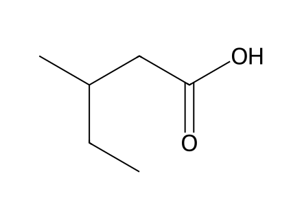 3-Methylvaleric Acid molecular structure