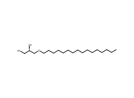 3-o-hexadecyl-sn-glycerol molecular structure