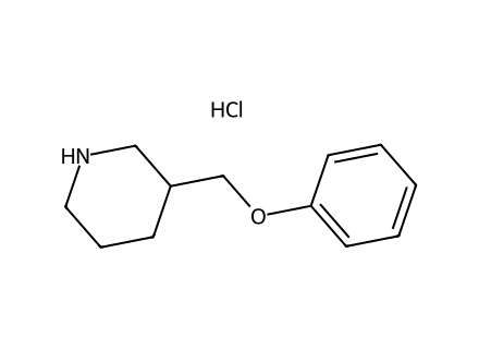 3-(Phenoxymethyl)piperidine hydrochloride molecular structure