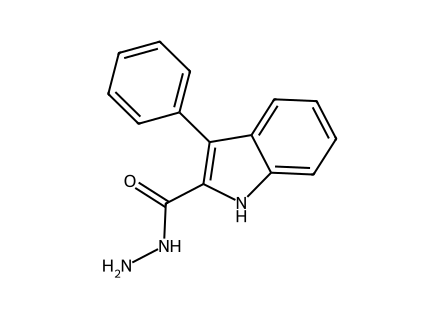 3-Phenyl-1H-indole-2-carbohydrazide molecular structure