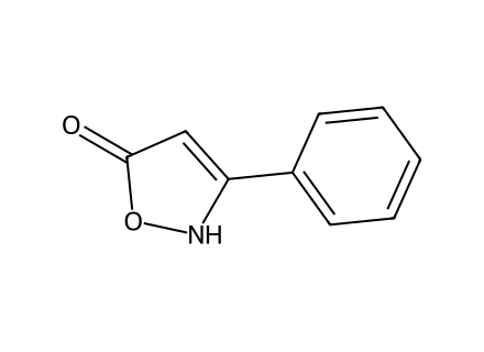 3-phenyl-5-isoxazolone molecular structure
