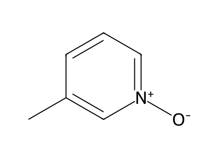 3-picoline-n-oxide molecular structure