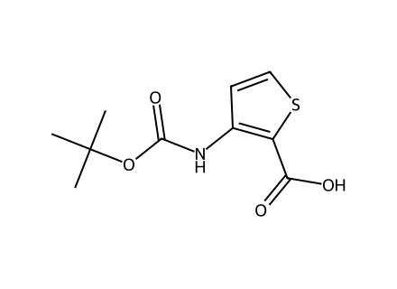 3-[(tert-Butoxycarbonyl)amino]thiophene-2-carboxylic acid molecular structure