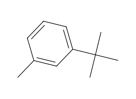 3-tert-butyltoluene molecular structure