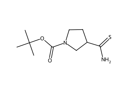 3-Thiocarbamoyl-pyrrolidine-1-carboxylic acid tert-butyl ester molecular structure