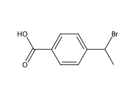 4-(1-Bromoethyl)benzoic acid molecular structure