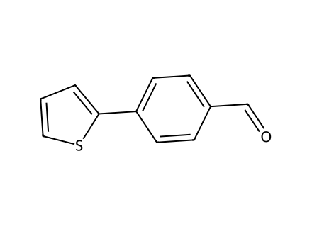4-(2-Thienyl)Benzaldehyde molecular structure