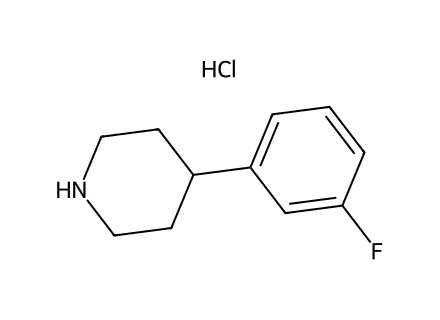 4-(3-Fluorophenyl)piperidine hydrochloride molecular structure