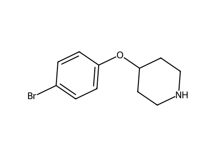 4-(4-Bromophenoxy)piperidine molecular structure
