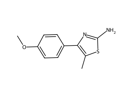 4-(4-Methoxy-phenyl)-5-methyl-thiazol-2-ylamine molecular structure