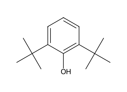 4,4-Methylenebis(2,6-di-tert-butylphenol) molecular structure