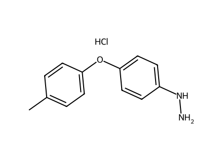 4-(4-Methylphenoxy)phenylhydrazine hydrochloride molecular structure