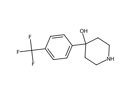 4-(4-Trifluoromethyl-phenyl)-piperidin-4-ol molecular structure