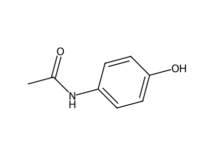 4-Acetamidophenol structural formula