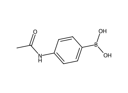 4-Acetamidophenylboronic acid, 97+% molecular structure