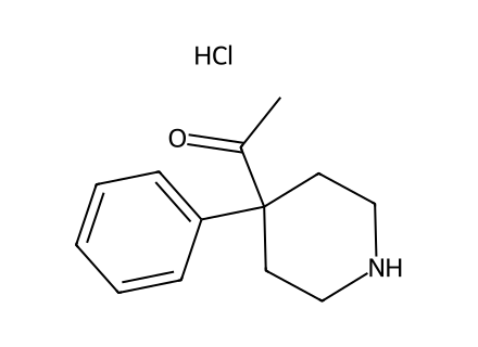 4-Acetyl-4-phenylpiperidine hydrochloride molecular structure