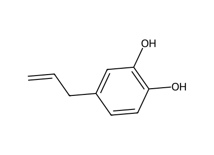 4-allylpyrocatechol molecular structure