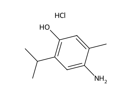 4-Amino-2-isopropyl-5-methylphenol hydrochloride molecular structure