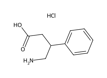 4-Amino-3-phenyl-butyric acid hydrochloride molecular structure