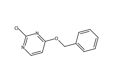 4-benzyloxy-2-chloropyrimidine molecular structure