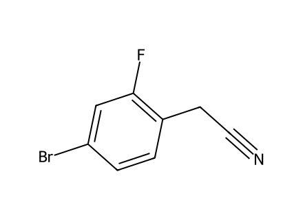 4-Bromo-2-fluorobenzyl cyanide, 98+% molecular structure