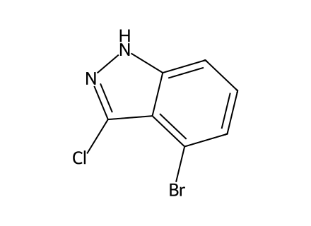 4-Bromo-3-chloro-1H-indazole molecular structure