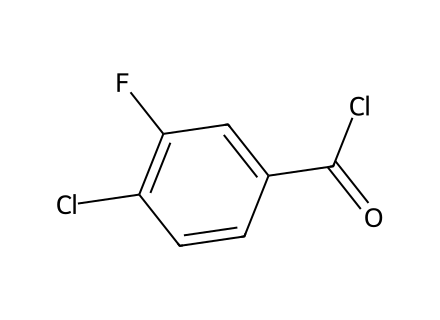 4-Chloro-3-fluorobenzoyl chloride molecular structure