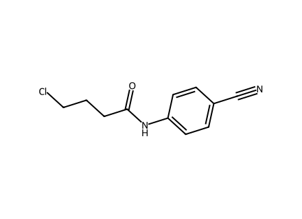 4-Chloro-N-(4-cyanophenyl)butanamide molecular structure