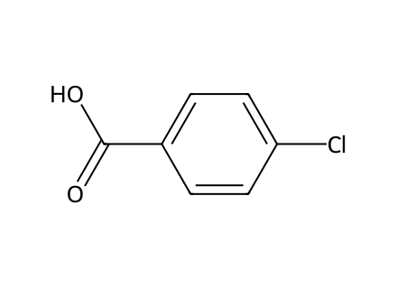 4-Chlorobenzoic Acid molecular structure