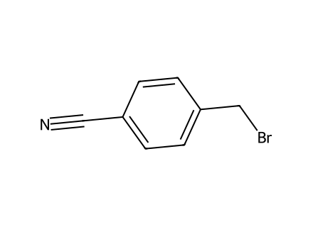 4-Cyanobenzyl Bromide molecular structure