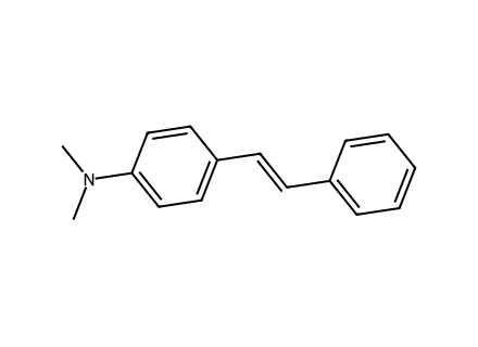 4-dimethylamino-stilbene molecular structure