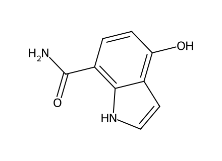4-Hydroxy-1H-indole-7-carboxamide molecular structure