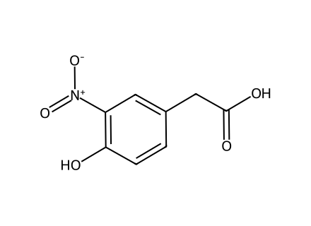 4-Hydroxy-3-nitrophenylaceticacid molecular structure