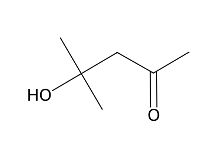 4-Hydroxy-4-Methyl-2-Pentanone molecular structure